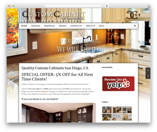 Full page full width backgroud slider WordPress plugin - customcabinetsd.com