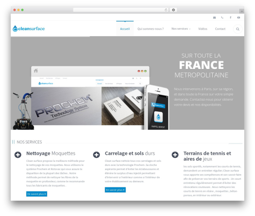 CleanSurface WordPress theme - clean-surface.fr
