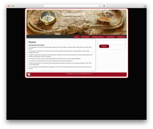 Compass on Map WordPress theme - compass10.com