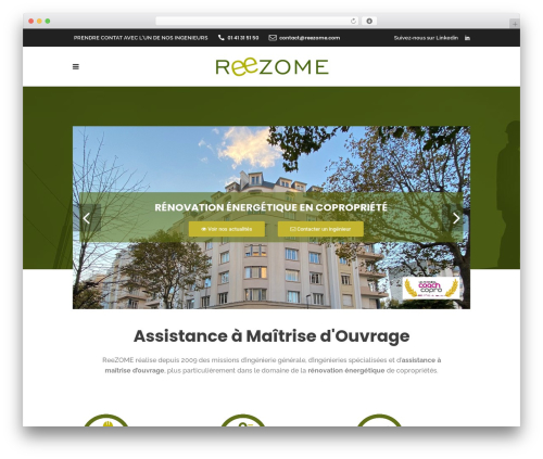 Cornerstone WordPress theme - reezome.com