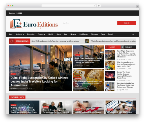 DarkNews WordPress theme - euroeditions.org