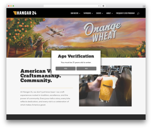 Age Verification (dispensary-age-verification) free WordPress plugin - hangar24brewing.com