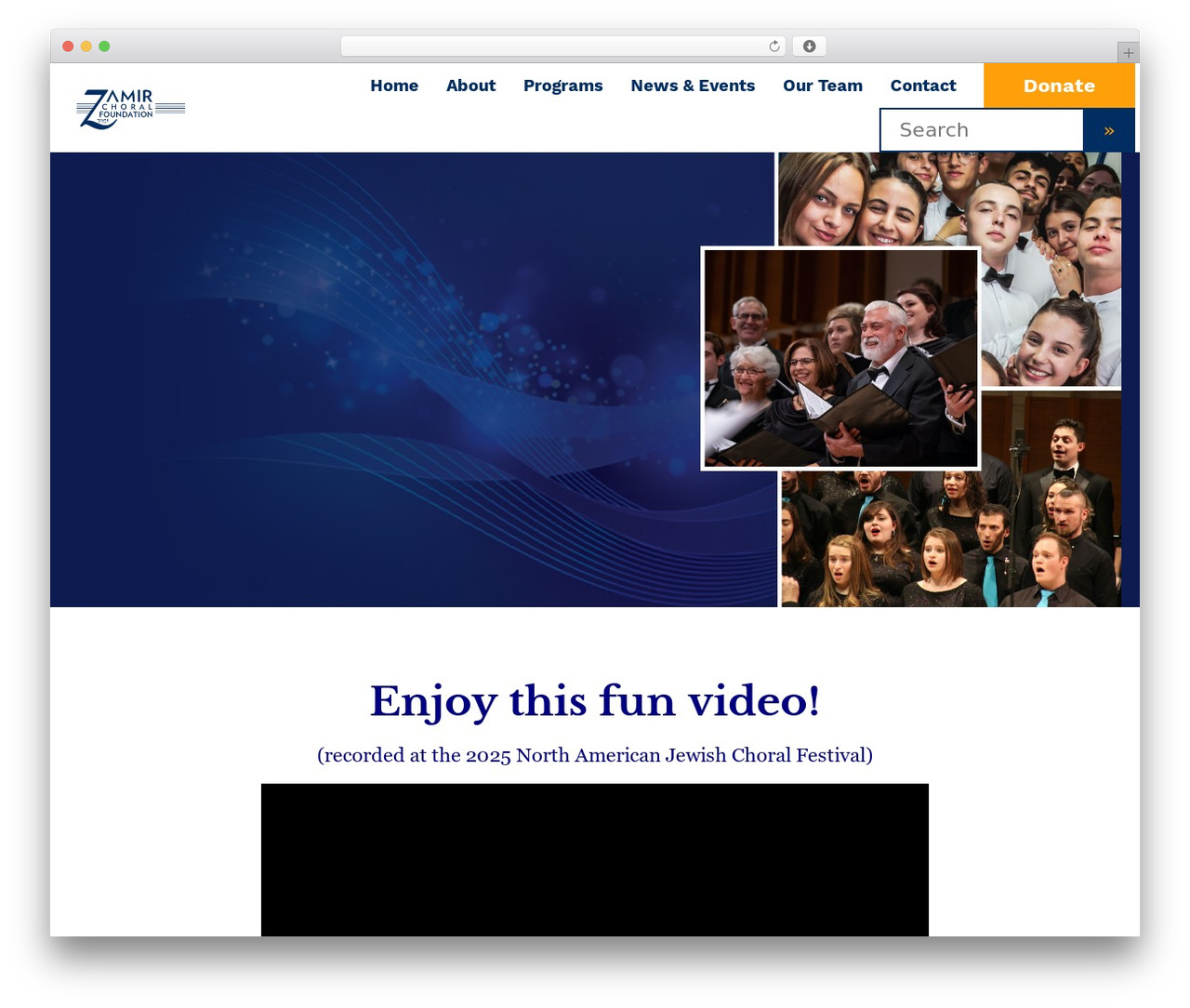 Mosaic Sections Theme WordPress theme - zamirchoralfoundation.org