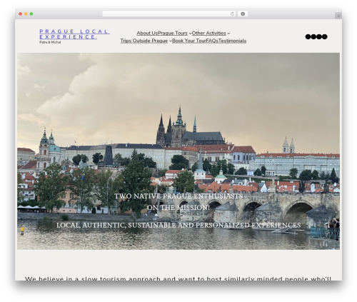 Ona free WP theme - praguelocalexperience.com