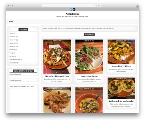 Theme WordPress MintWP - nomtopia.com Theme WordPress MintWP - nomtopia.com