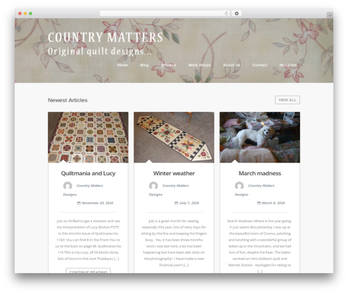 Wave WordPress theme - countrymattersdesign.com