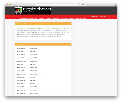 WordPress theme Multicote WP - czestochowa-info.eu