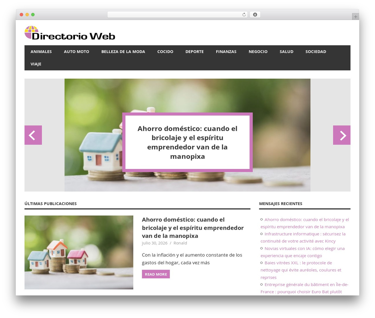Beetle free WordPress theme - directorioweb.info Beetle free WordPress theme - directorioweb.info