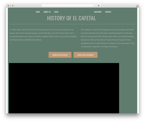 Bravis theme core WordPress plugin - cafetalbakery.com