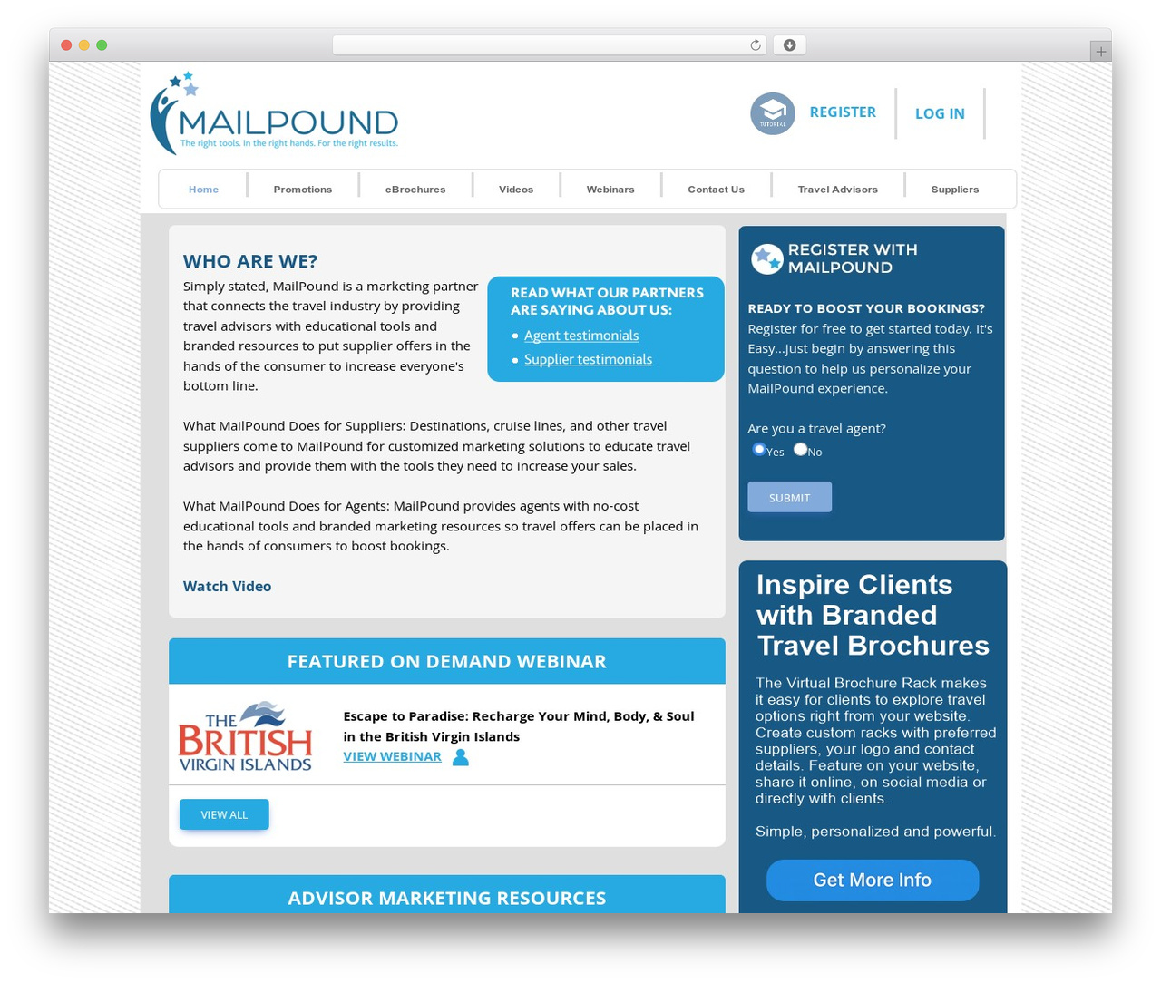 MDBootstrap4 theme WordPress - mailpound.com
