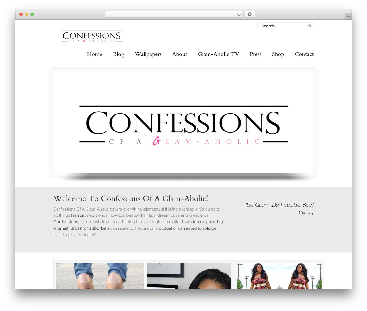 U-Design WordPress theme - confessionsofaglamaholic.com