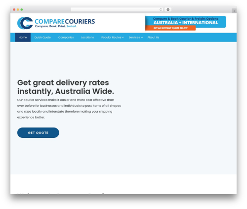 Webstarter WordPress theme - comparecouriers.com.au