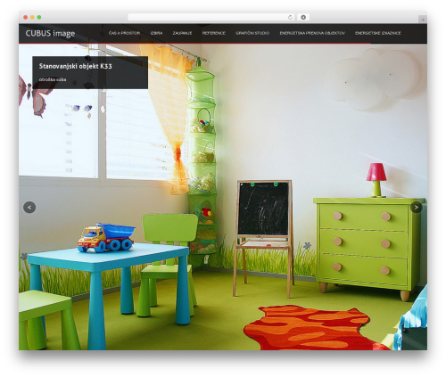 WordPress theme Axis - cubus.si