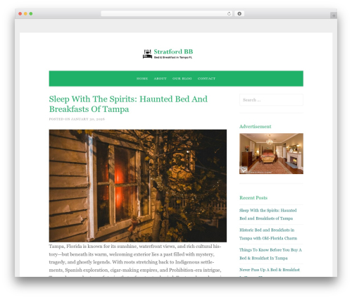 WordPress theme Xinxin - stratfordbb.com