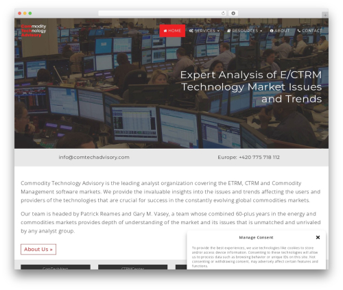 WordPress website theme Comtech - comtechadvisory.com
