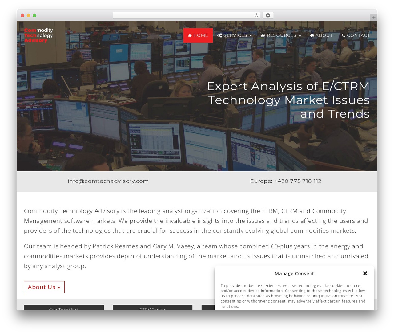 WordPress website theme Comtech - comtechadvisory.com