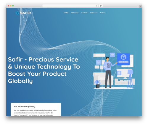 Aveit WordPress theme - safirglobal.com