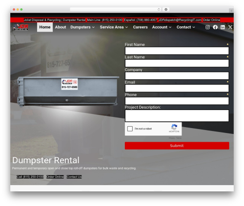 Beaver Builder Theme WordPress theme design - jolietdisposalinc.com