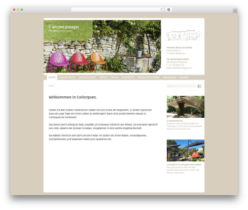 Collorgues WordPress theme design - collorgues.ch