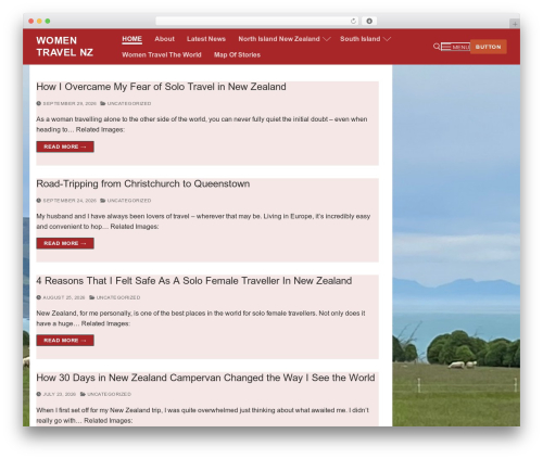 Customify premium WordPress theme - womentravelnz.com