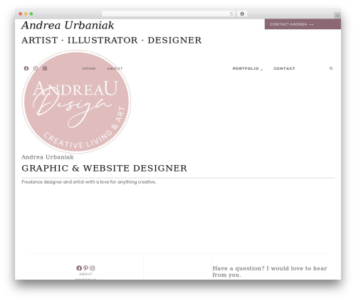 Hello Rosette theme WordPress - andreaudesign.com