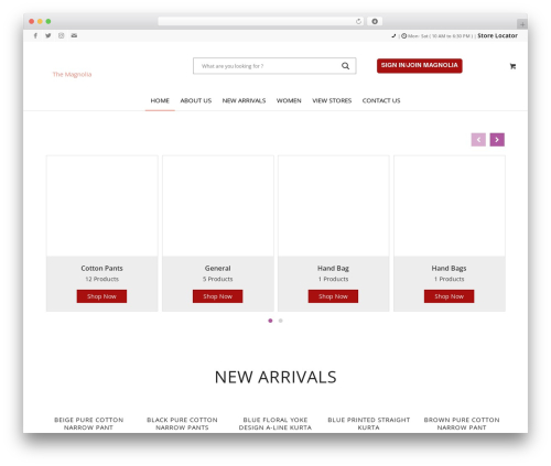 Shopping WordPress ecommerce theme - themagnolia.in