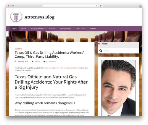 Sixty WordPress theme - whiteandwetherall.com