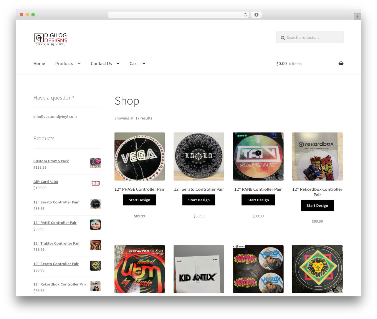 Theme WordPress Storefront - customdjvinyl.com