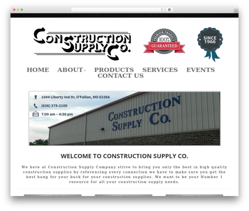 Tiny Forge WordPress theme - constructionsupplystl.com