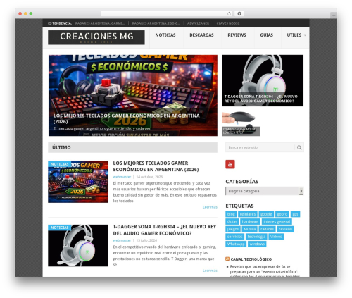 WordPress theme Point - creacionesmg.com.ar
