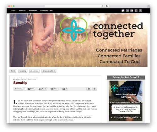 WordPress theme Get Noticed! - connectedtogether.org