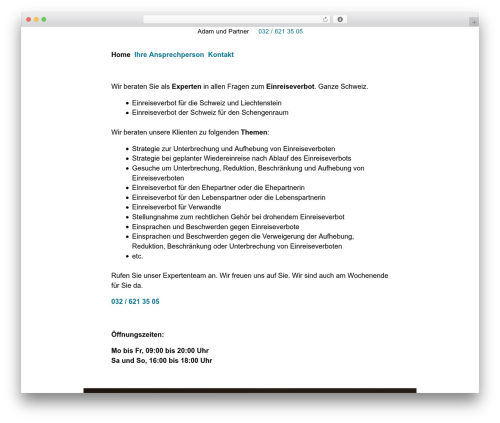 WordPress theme Less - einreiseverbot.ch