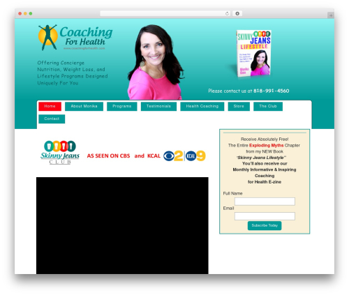 Builder WordPress theme - coachingforhealth.com