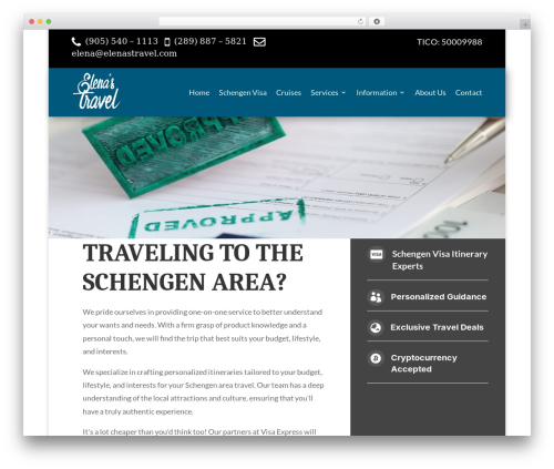 Divi WordPress theme - elenastravel.com