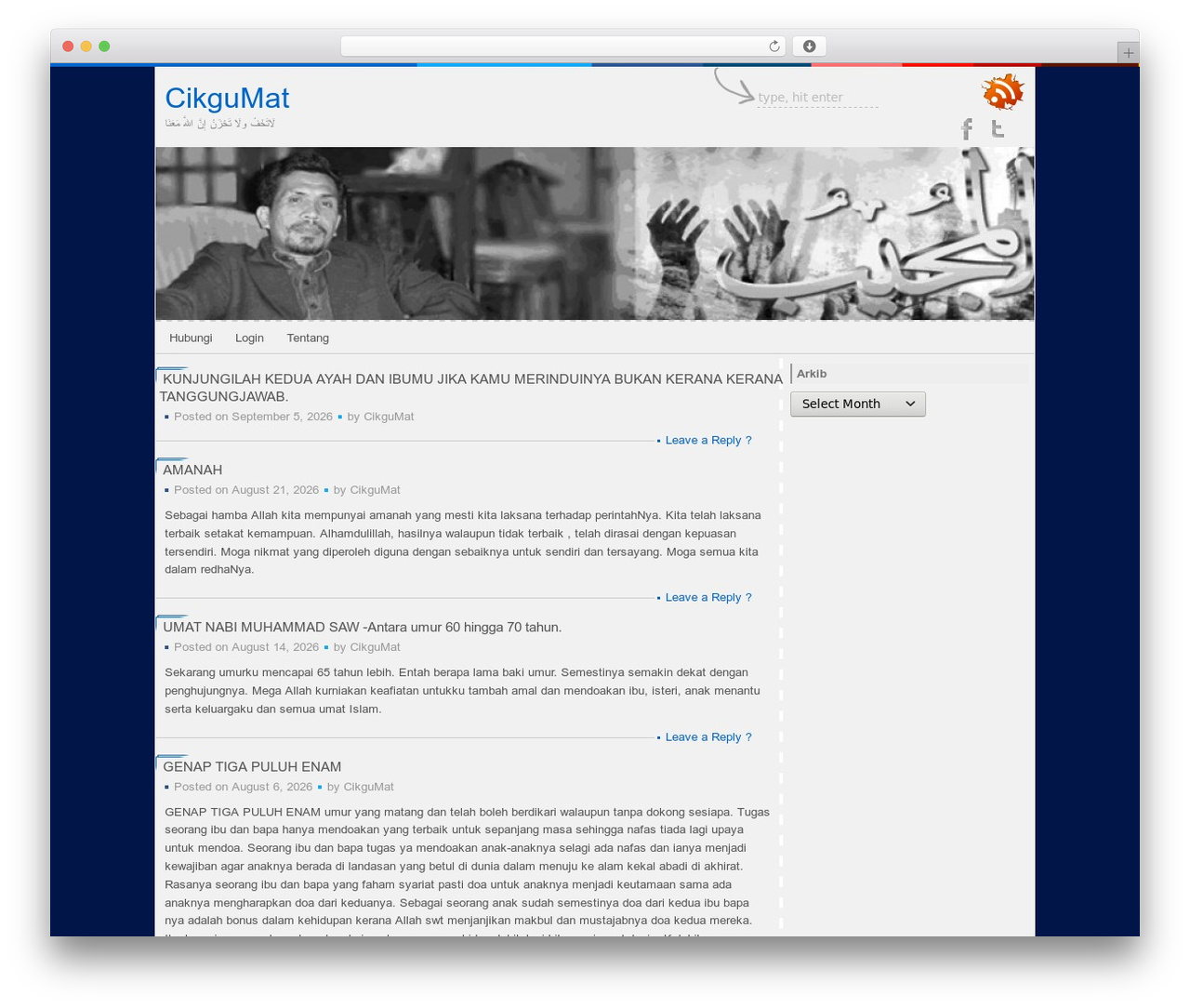 Dot-B WordPress theme - cikgumat.ummisakinah.com