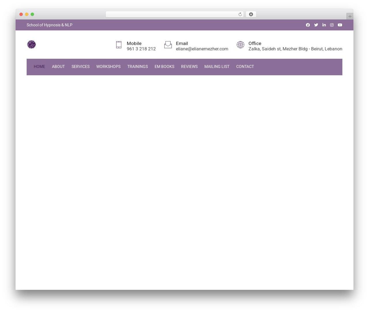 Eshkool WordPress theme - elianemezher.com