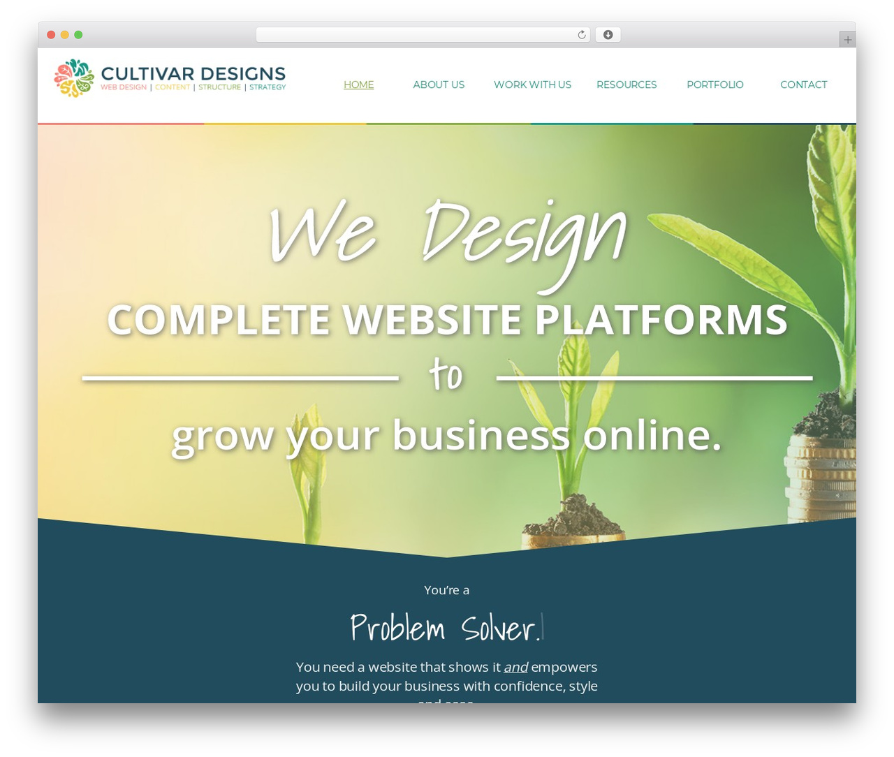 Genesis WordPress theme - cultivardesigns.com
