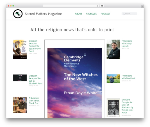 Trx_socials WordPress plugin - sacredmattersmagazine.com