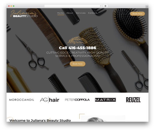 Julos theme WordPress - julianasbeautystudio.com