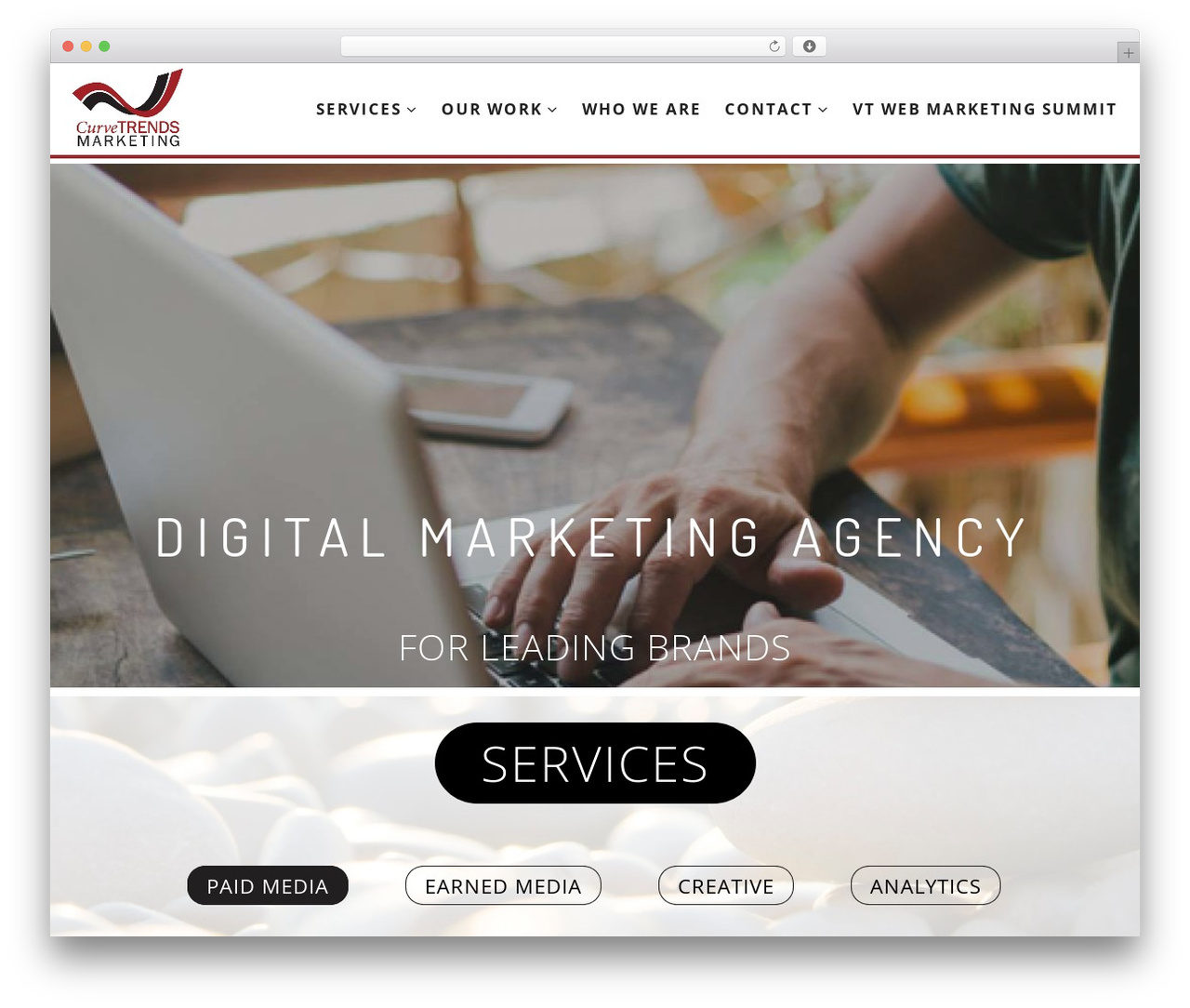 Rhythm WordPress theme - curvetrends.com