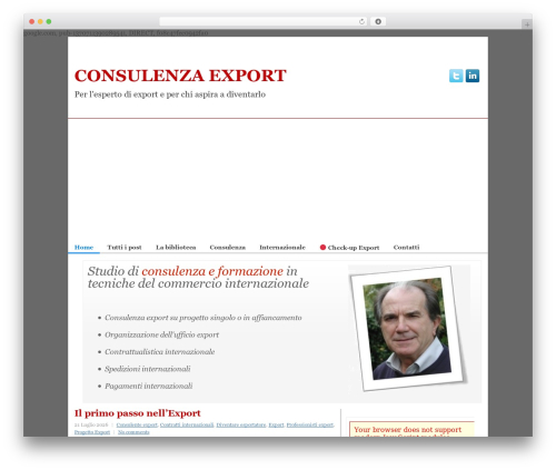 SmallBiz WordPress theme - consulenzaexport.it