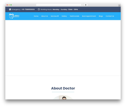 UnfinityPlus WordPress theme - jhuriadentalclinic.com