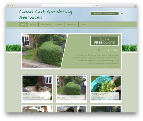 WordPress theme Clean Cut - cleancutgardening.co.uk