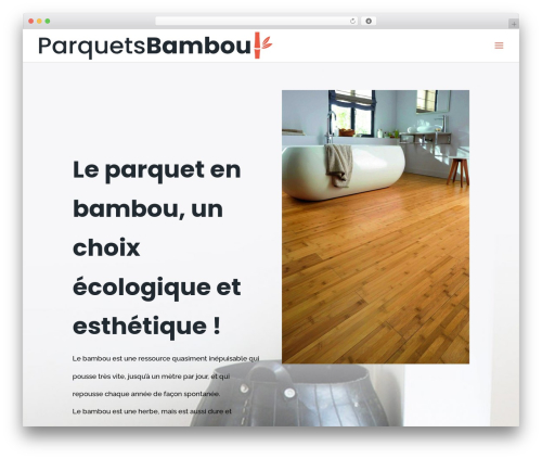 WordPress theme Divi - parquets-bambou.be