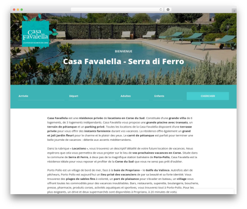 Adomus theme WordPress - location-favalella.corsica