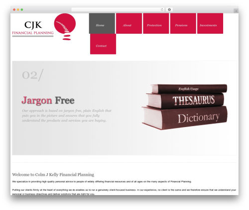 cherry WordPress website theme - cjkfinancial.ie