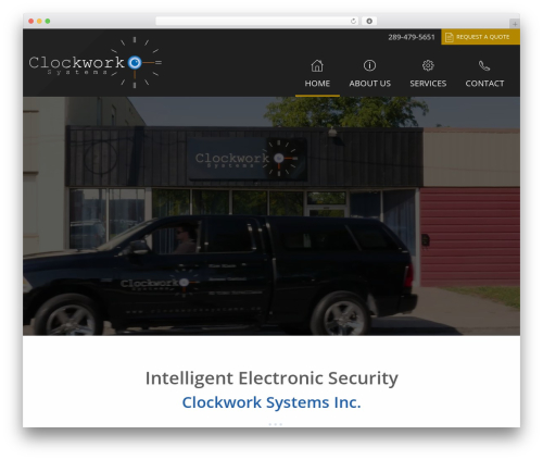 Clockwork Systems WordPress theme - clockworksystems.ca