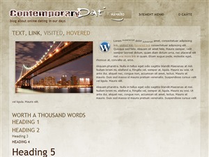 Contemporary WordPress theme Contemporary WordPress theme