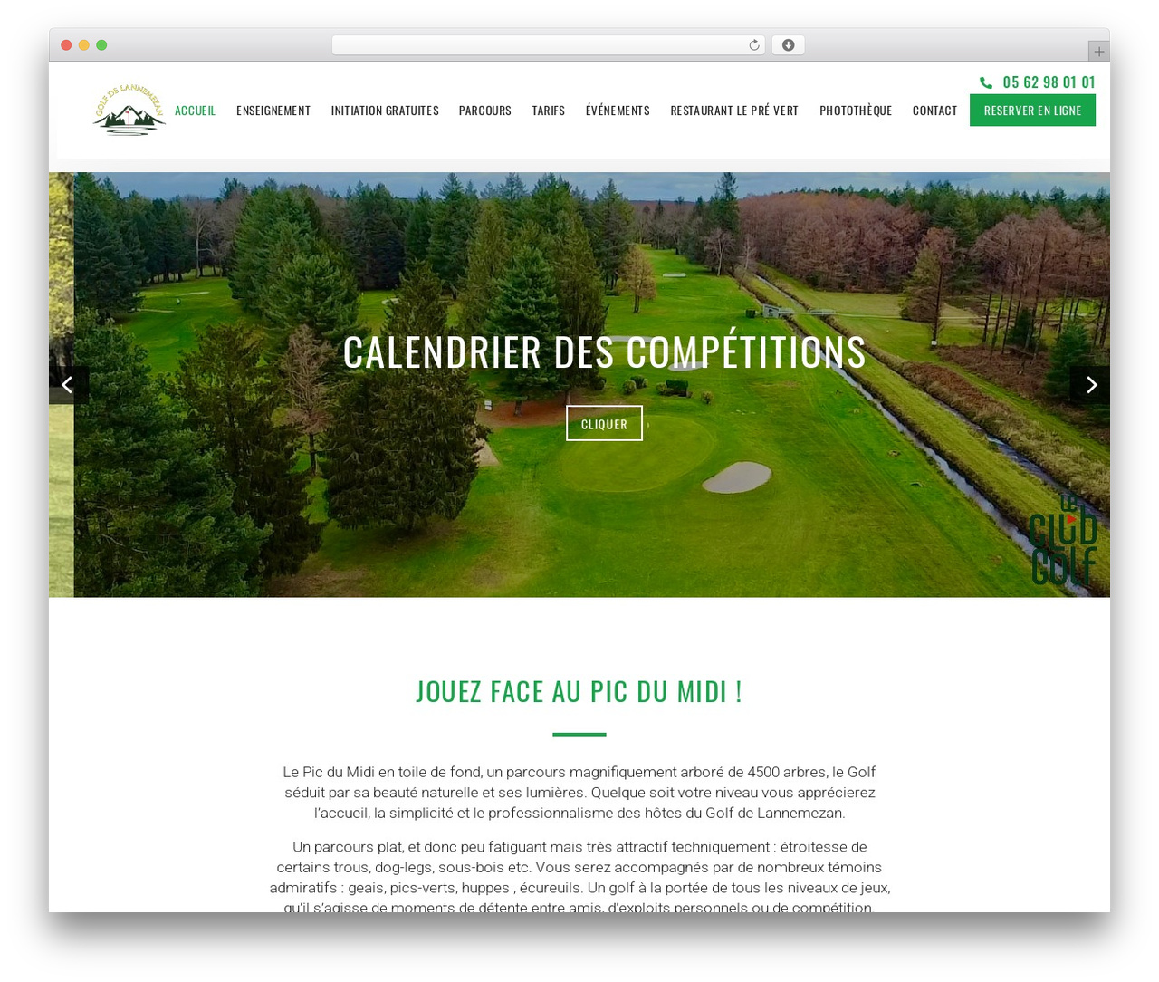 Hookipa Template WordPress theme - golflannemezan.com