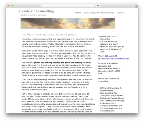 Sunset theme WordPress - clondalkincounselling.com